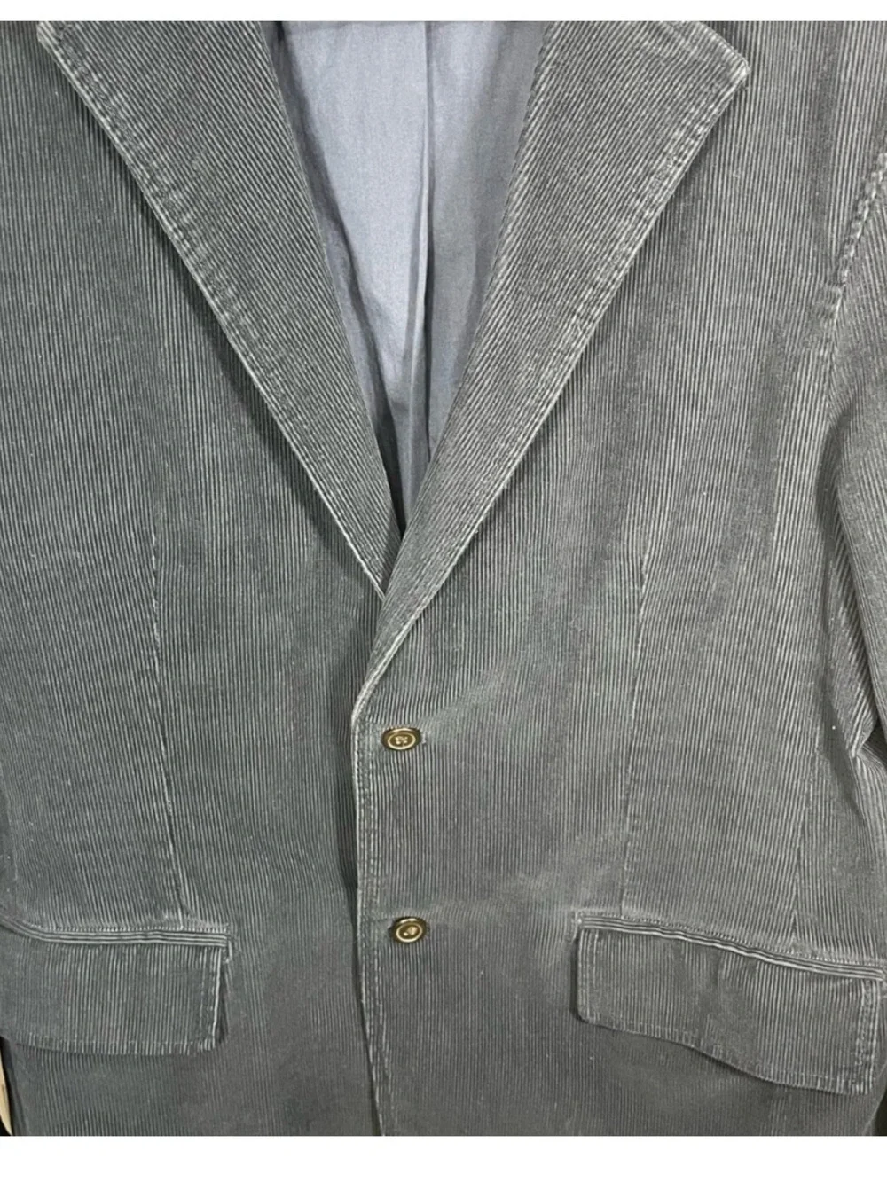 J. Crew Men's Navy Blue Corduroy Blazer Size Large